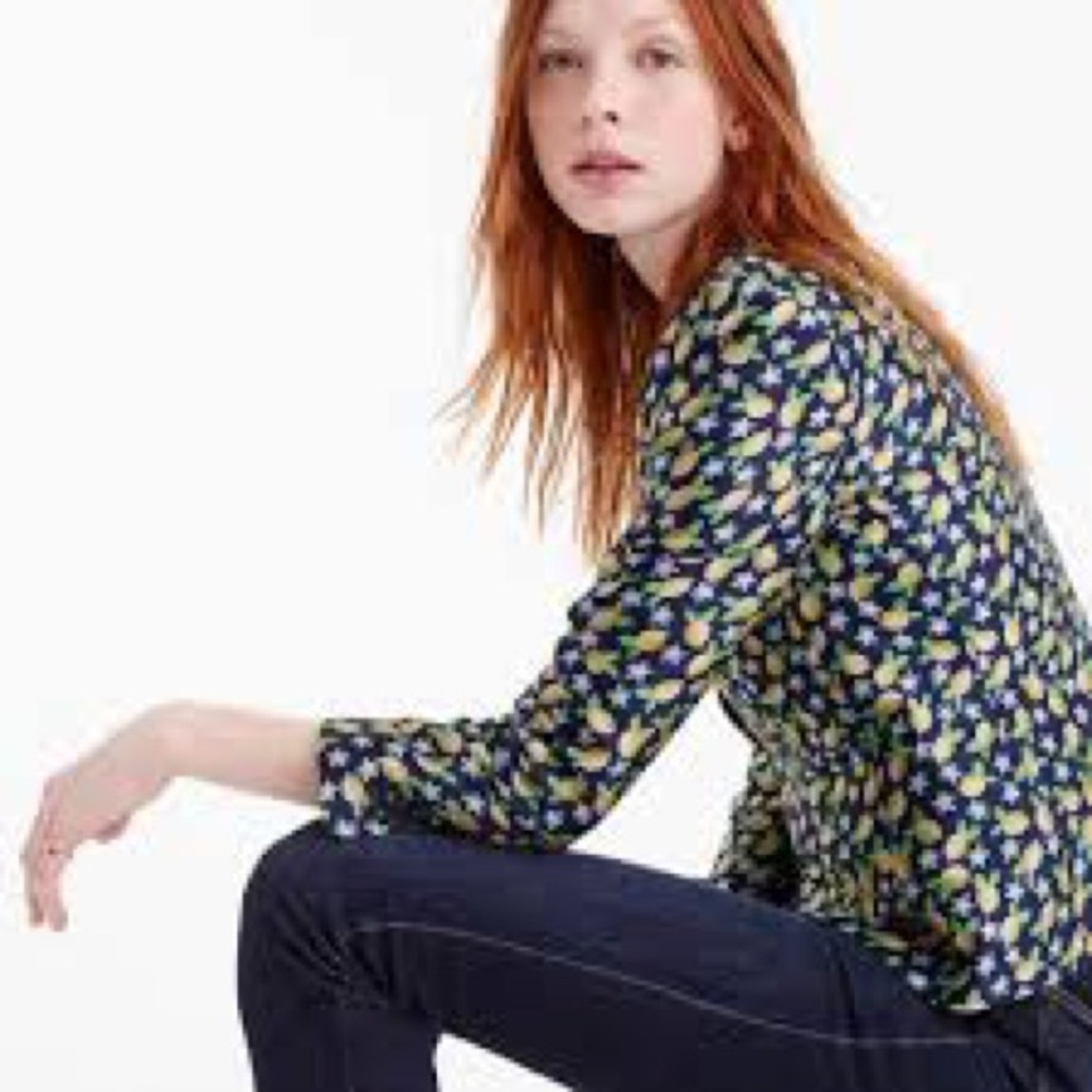 J Crew Going-Out Blazer in Lemon Jacquard NWT $148